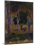 Hiva Oa (Landscape with a Pig and a Hors)-Paul Gauguin-Mounted Giclee Print