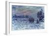 Hiver sur la Seine, Lavacourt-Claude Monet-Framed Giclee Print