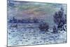 Hiver sur la Seine, Lavacourt-Claude Monet-Mounted Giclee Print