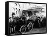 HJ Lawson and His Wife at the Start of the Emancipation Run, Brighton, East Sussex, 1896-null-Framed Stretched Canvas