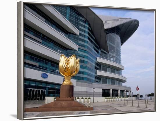 Hk Convention and Exhibition Center, Hong Kong Island, Hong Kong, China-Amanda Hall-Framed Photographic Print