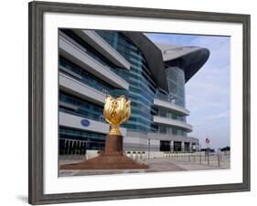 Hk Convention and Exhibition Center, Hong Kong Island, Hong Kong, China-Amanda Hall-Framed Photographic Print