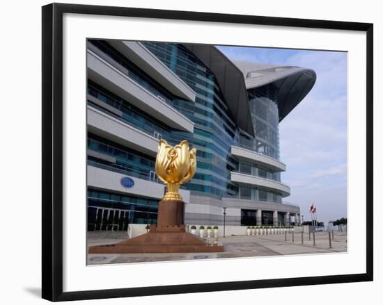 Hk Convention and Exhibition Center, Hong Kong Island, Hong Kong, China-Amanda Hall-Framed Photographic Print