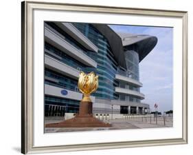 Hk Convention and Exhibition Center, Hong Kong Island, Hong Kong, China-Amanda Hall-Framed Photographic Print