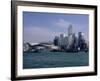 Hk Convention and Exhibition Center, Victoria Harbour, Hong Kong, China-Amanda Hall-Framed Photographic Print