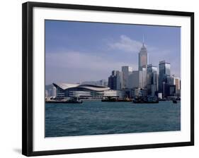 Hk Convention and Exhibition Center, Victoria Harbour, Hong Kong, China-Amanda Hall-Framed Photographic Print