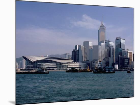 Hk Convention and Exhibition Center, Victoria Harbour, Hong Kong, China-Amanda Hall-Mounted Photographic Print