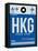 HKG Hog Kong Luggage Tag 1-NaxArt-Framed Stretched Canvas