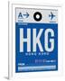 HKG Hog Kong Luggage Tag 1-NaxArt-Framed Art Print