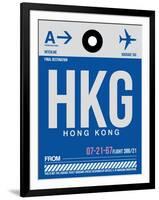 HKG Hog Kong Luggage Tag 1-NaxArt-Framed Art Print