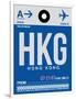 HKG Hog Kong Luggage Tag 1-NaxArt-Framed Art Print