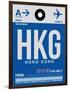 HKG Hog Kong Luggage Tag 1-NaxArt-Framed Art Print