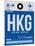 HKG Hog Kong Luggage Tag 1-NaxArt-Mounted Art Print