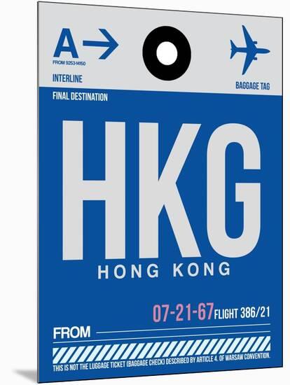 HKG Hog Kong Luggage Tag 1-NaxArt-Mounted Art Print