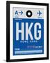 HKG Hog Kong Luggage Tag 1-NaxArt-Framed Art Print