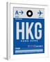 HKG Hog Kong Luggage Tag 1-NaxArt-Framed Art Print