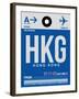 HKG Hog Kong Luggage Tag 1-NaxArt-Framed Art Print