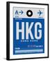 HKG Hog Kong Luggage Tag 1-NaxArt-Framed Art Print