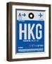 HKG Hog Kong Luggage Tag 1-NaxArt-Framed Art Print