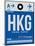 HKG Hog Kong Luggage Tag 1-NaxArt-Mounted Art Print