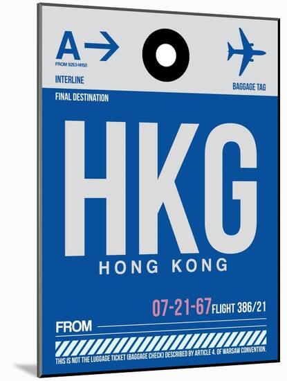 HKG Hog Kong Luggage Tag 1-NaxArt-Mounted Art Print