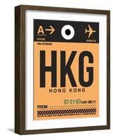 HKG Hog Kong Luggage Tag 2-NaxArt-Framed Art Print
