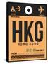 HKG Hog Kong Luggage Tag 2-NaxArt-Framed Stretched Canvas