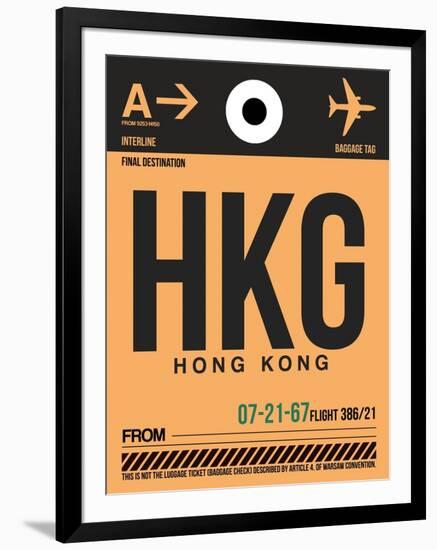 HKG Hog Kong Luggage Tag 2-NaxArt-Framed Art Print