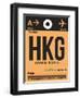 HKG Hog Kong Luggage Tag 2-NaxArt-Framed Art Print