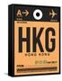 HKG Hog Kong Luggage Tag 2-NaxArt-Framed Stretched Canvas