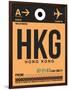 HKG Hog Kong Luggage Tag 2-NaxArt-Framed Art Print