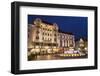 Hlavne Nam (Main Square) at Dusk, Bratislava, Slovakia, Europe-Ian Trower-Framed Photographic Print