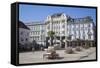 Hlavne Nam (Main Square), Bratislava, Slovakia, Europe-Ian Trower-Framed Stretched Canvas