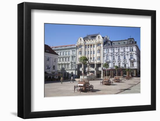 Hlavne Nam (Main Square), Bratislava, Slovakia, Europe-Ian Trower-Framed Photographic Print