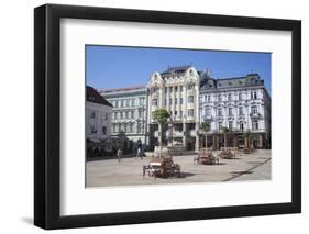 Hlavne Nam (Main Square), Bratislava, Slovakia, Europe-Ian Trower-Framed Photographic Print