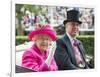 HM Queen Elizabeth and Prince Andrew at Royal Ascot-Associated Newspapers-Framed Photo