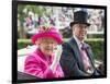 HM Queen Elizabeth and Prince Andrew at Royal Ascot-Associated Newspapers-Framed Photo