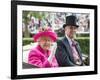 HM Queen Elizabeth and Prince Andrew at Royal Ascot-Associated Newspapers-Framed Photo