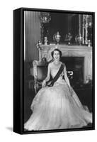 HM Queen Elizabeth II at Buckingham Palace, 12th March 1953-Sterling Henry Nahum Baron-Framed Stretched Canvas