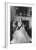 HM Queen Elizabeth II at Buckingham Palace, 12th March 1953-Sterling Henry Nahum Baron-Framed Photographic Print