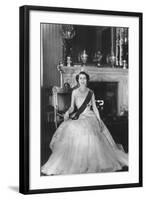 HM Queen Elizabeth II at Buckingham Palace, 12th March 1953-Sterling Henry Nahum Baron-Framed Photographic Print