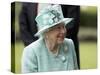 HM Queen Elizabeth in turquoise at Royal Ascot-Associated Newspapers-Stretched Canvas