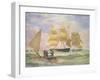 Hm Ships 'Ganges' and 'sapphire' Off Pernambuco, 1829-Emeric Essex Vidal-Framed Giclee Print