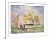 Hm Ships 'Ganges' and 'sapphire' Off Pernambuco, 1829-Emeric Essex Vidal-Framed Giclee Print