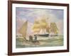 Hm Ships 'Ganges' and 'sapphire' Off Pernambuco, 1829-Emeric Essex Vidal-Framed Giclee Print