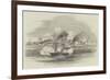 Hm Steamer Scourge Attacking Danish Accra-null-Framed Giclee Print