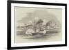 Hm Steamer Scourge Attacking Danish Accra-null-Framed Giclee Print