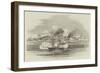 Hm Steamer Scourge Attacking Danish Accra-null-Framed Giclee Print