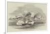 Hm Steamer Scourge Attacking Danish Accra-null-Framed Giclee Print