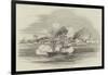 Hm Steamer Scourge Attacking Danish Accra-null-Framed Giclee Print